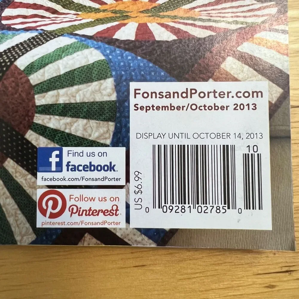 Magazine Lot of Fons and Porters Love of Quilting 3 Fall Winter 2013 Editions